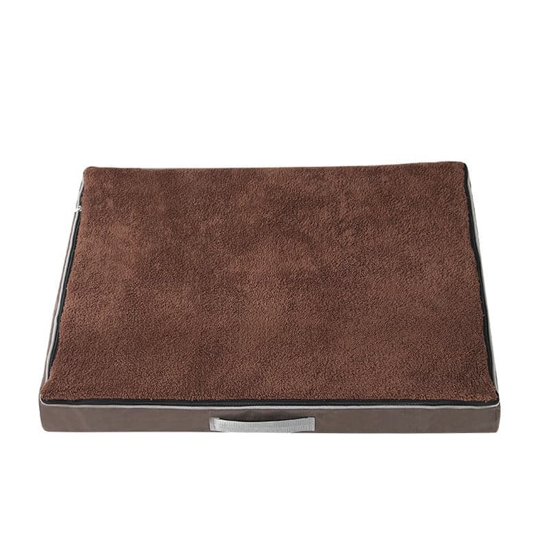 Coffee Orthopedic Memory Foam Dog Bed