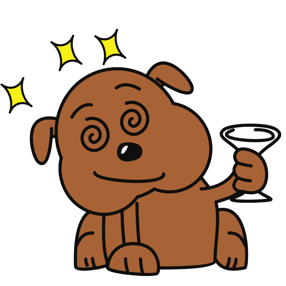 Drunk Pup Shop Icon Logo