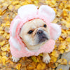 Load image into Gallery viewer, French Bulldog wearing a Pink Flower Dog Hoodie