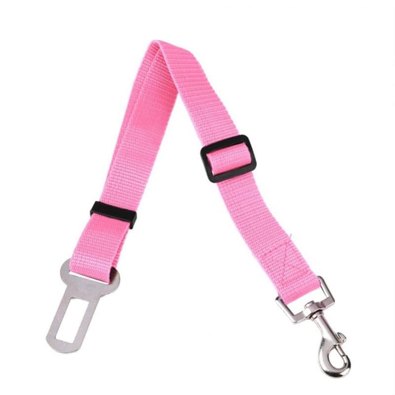 Pink Dog Car Seat Belt