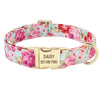 Pink Personalized Floral Collar