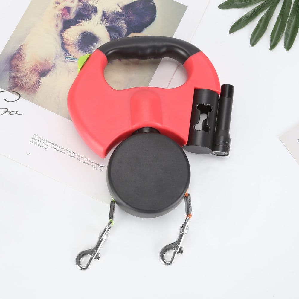 Red Double Retractable Leash variant