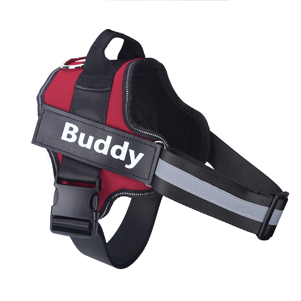 Red Personalized Reflective Harness