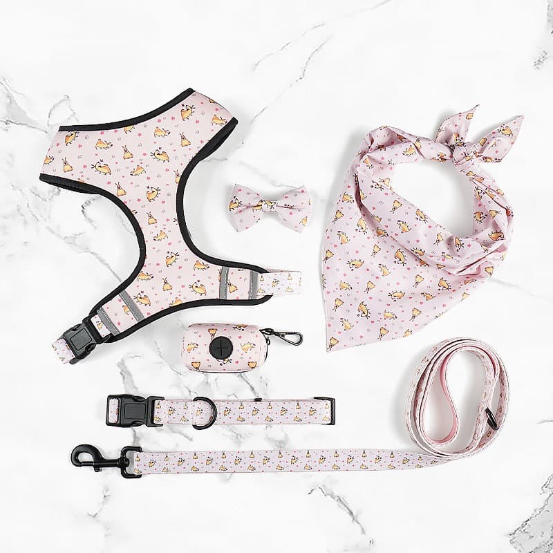 Pink Six Piece Harness Set