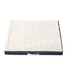 Load image into Gallery viewer, White Blue Orthopedic Memory Foam Dog Bed